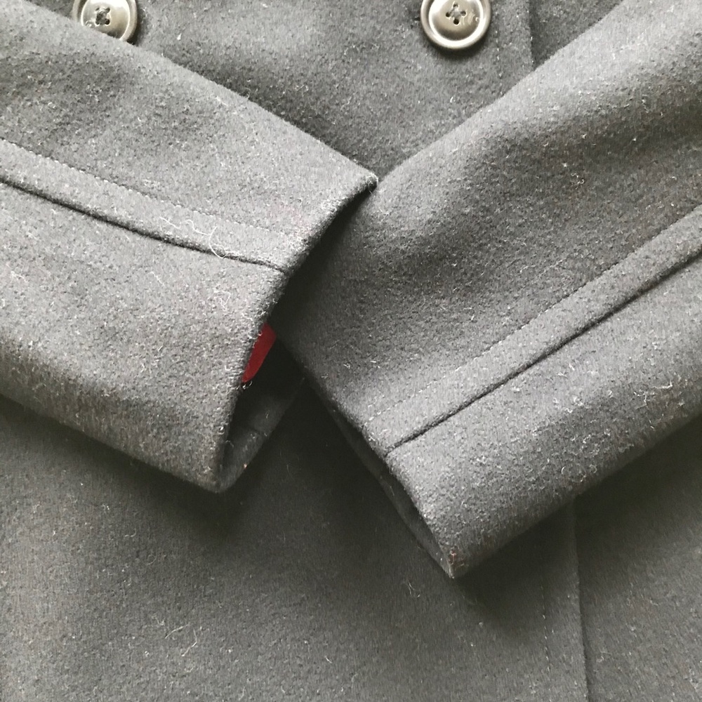 J. Crew Melton Pea‎ Coat Jacket Double Breasted - Picture 5 of 9